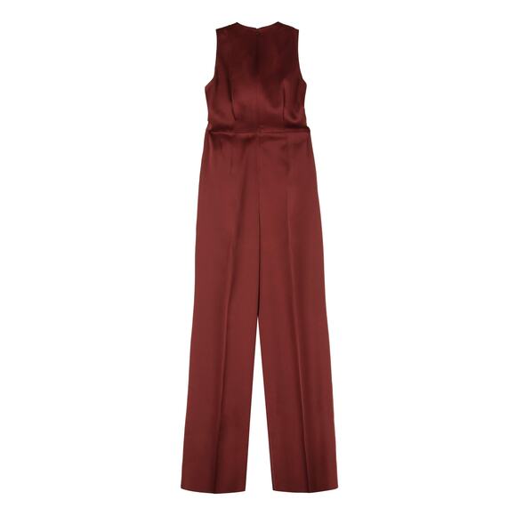 Max Mara Studio Alamaro Jumpsuit - 4 - Burgundy - Picture 8 of 8